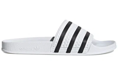 Adidas Originals Island Club Adilette 22 Ribbed Slides In White