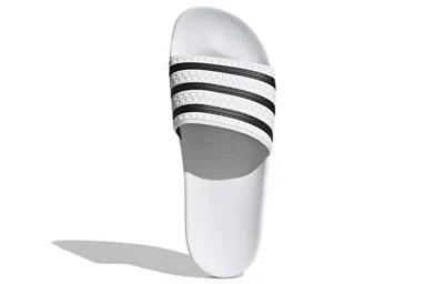 Adidas Originals Island Club Adilette 22 Ribbed Slides In White