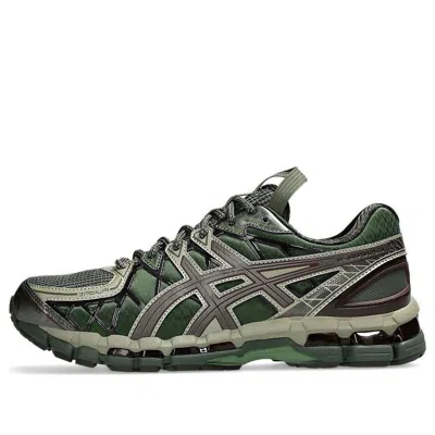 Asics High-performance Athletic Sneakers With Mesh Upper In Green