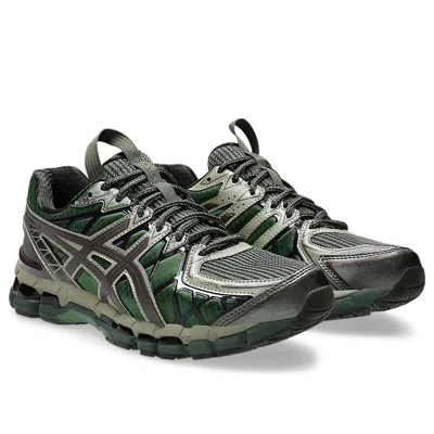 Asics High-performance Athletic Sneakers With Mesh Upper In Green