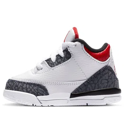 Air Jordan (td)  3 Se-t Fire Red' In White