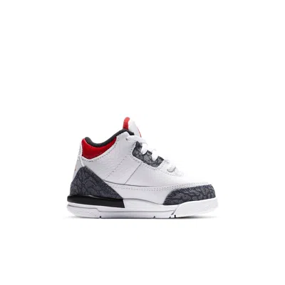 Air Jordan (td)  3 Se-t Fire Red' In White