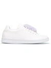 JOSHUA SANDERS FUR DETAIL LACE UP SNEAKERS,10084LILAC11719214