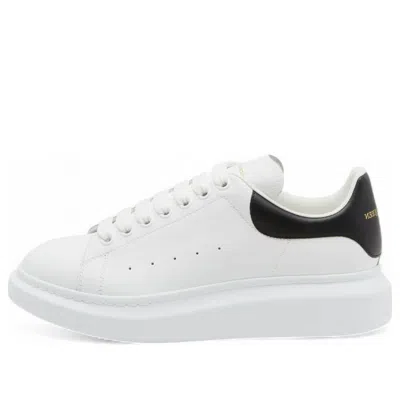 Alexander Mcqueen Men White And Black Low-top Sneakers With Chunky Sole And Contrasting Heel Tab In