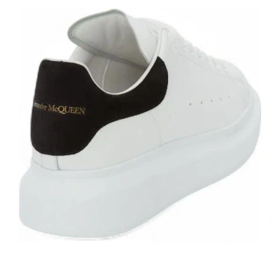 Alexander Mcqueen Black And White Low Top Sneakers With Logo Lettering On The Tongue And Contrasting Heel With Logo Le In Neutral
