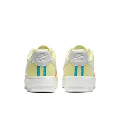 Nike (wmns)  Air Force 1 '07 Low Lx 'stitched Canvas - Life Lime' In Yellow
