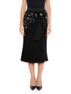 DOLCE & GABBANA Dolce & Gabbana Embellished Stretch Cady Skirt,F4AOWZFUCDTN0000
