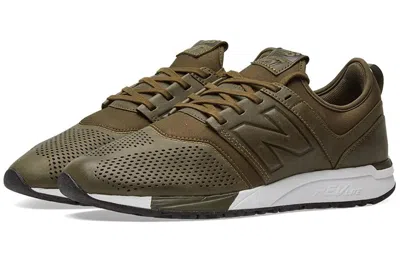 New Balance 247 Leather 'olive' In Green