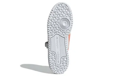 Adidas Originals (wmns)  Forum Low Wear-resistant Non-slip Casual Skateboarding Shoes White Blue Gray In Multi