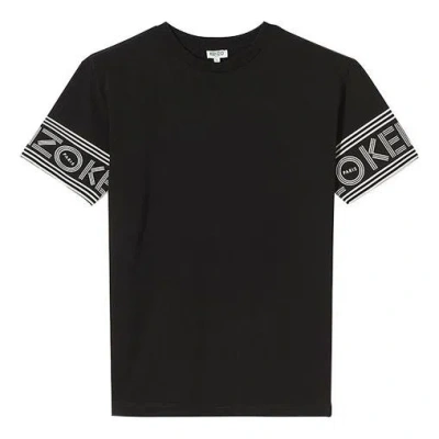 Kenzo Cuff Logo Cotton Short Sleeve T-shirt 'black'