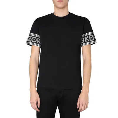 Kenzo Cuff Logo Cotton Short Sleeve T-shirt 'black'