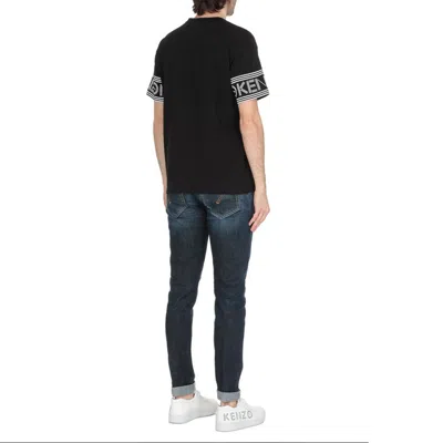 Kenzo Cuff Logo Cotton Short Sleeve T-shirt 'black'