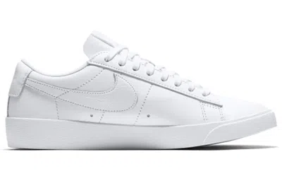 Nike White Low Platform Blazer Sneakers In White