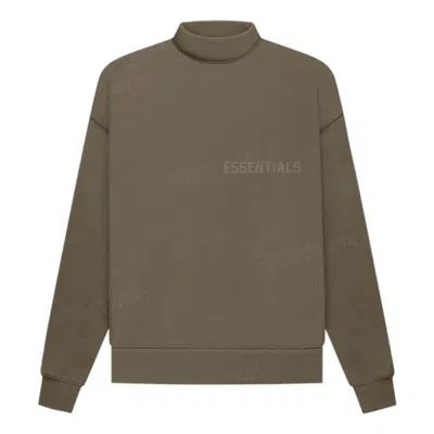Essentials Fear Of God  Fw22  Mockneck Wood In Brown