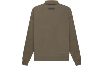 Essentials Fear Of God  Fw22  Mockneck Wood In Brown