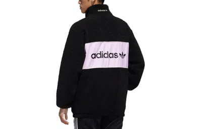 Adidas Originals Men's  Casual Logo Colorblock Sports Jacket Black
