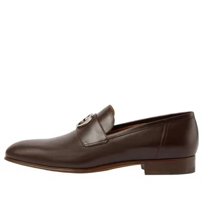 Gucci Interlocking G Loafer 'dark Brown Leather'