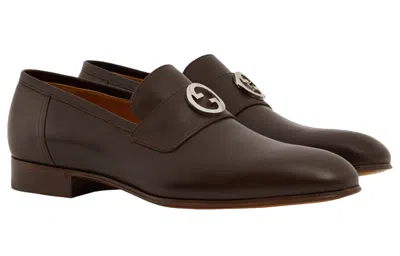 Gucci Interlocking G Loafer 'dark Brown Leather'