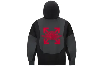 Air Jordan X Off-white Embroidered Logo Hoodie Asia Sizing 'black'