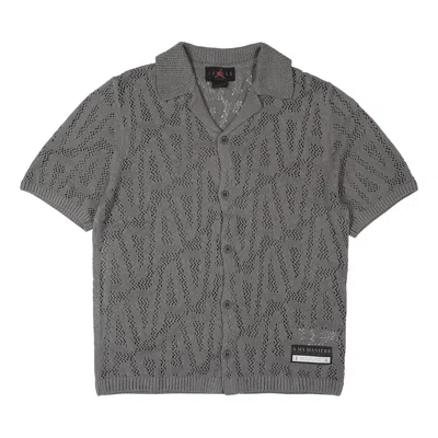 Air Jordan X A Ma Maniere Shooting Shirt 'flat Pewter' In Gray