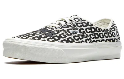 Vans Comme Des Garcons X Og Authentic Lx 'cdg Print - Blanc De Blanc' In Black