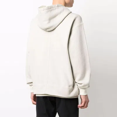 Stone Island Shadow Project Popover Hoodie 'pearl Grey' In White