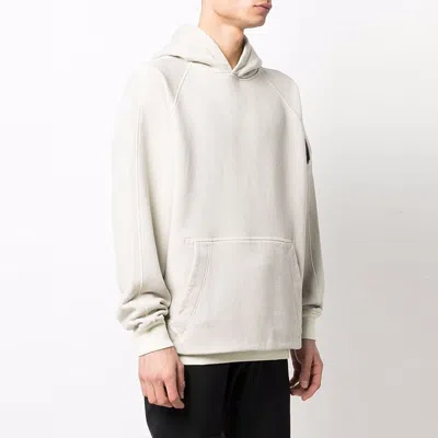 Stone Island Shadow Project Popover Hoodie 'pearl Grey' In White