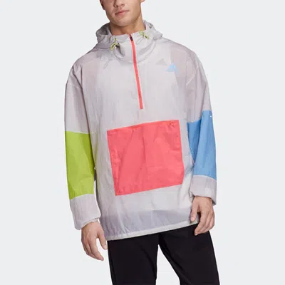Adidas Originals Adidas Adapt Jacket M Running Colorblock Sports Gray In White