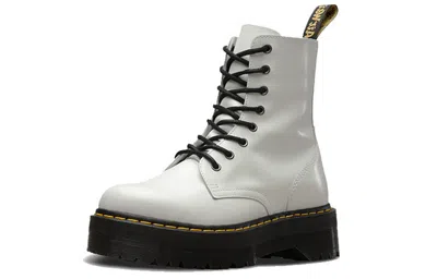 Dr. Martens Jadon Smooth Leather Platform Boot 'white'