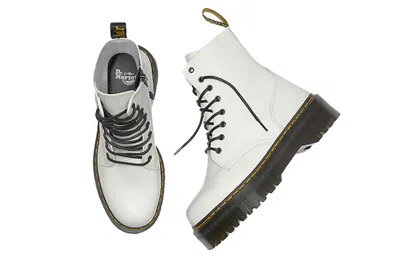 Dr. Martens Jadon Smooth Leather Platform Boot 'white'