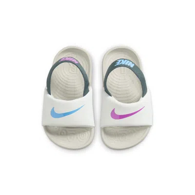 Nike (td)  Kawa Slides 'summit White Hyper Violet' In Multi