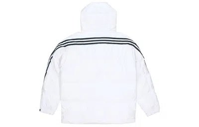 Adidas Originals Adidas 3st Puffy Dwn J Casual Sports Stay Warm Hooded Down Jacket White