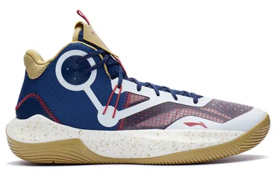 Li-ning Sonic 9 Team Mid 'blue Brown' In Black