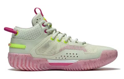 Li-ning Badfive 3 'cream White Pink' In Green