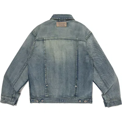 Human Made Denim Work Jacket 'indigo' In Blue