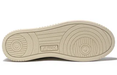 Autry Medalist Suede-panel Sneakers In White