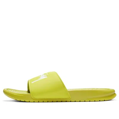 Nike X Stüssy Benassi Slides In Green