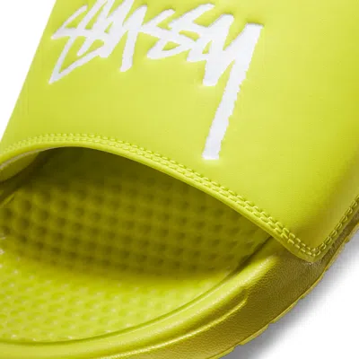 Nike X Stüssy Benassi Slides In Green