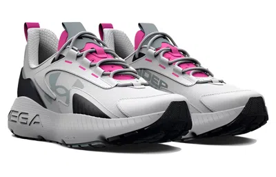 Under Armour Hovr Mega 2 Mvmnt 'grey Rebel Pink' In Gray