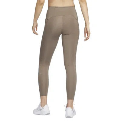 Nike (wmns)  Swift High-waisted 7/8 Running Leggings With Pockets 'mink Brown'