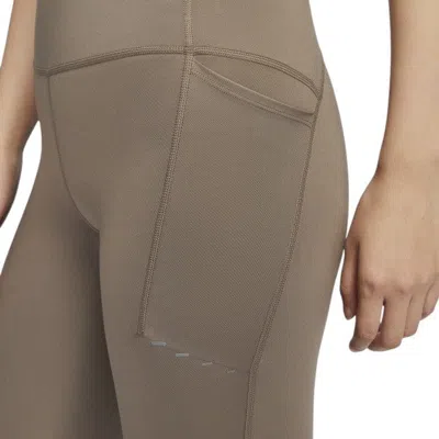 Nike (wmns)  Swift High-waisted 7/8 Running Leggings With Pockets 'mink Brown'