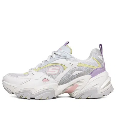 Skechers (wmns)  Stamina V2 Low Running Shoes Gs White/purple In Multi