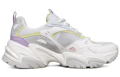 Skechers (wmns)  Stamina V2 Low Running Shoes Gs White/purple In Multi