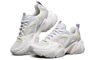 Skechers (wmns)  Stamina V2 Low Running Shoes Gs White/purple In Multi