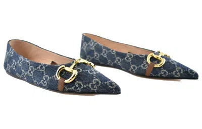 Gucci (wmns)  Denim Ballet Flat With Horsebit 'blue'