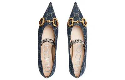 Gucci (wmns)  Denim Ballet Flat With Horsebit 'blue'