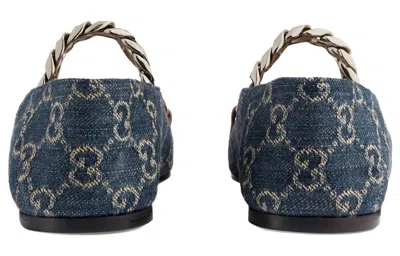 Gucci (wmns)  Denim Ballet Flat With Horsebit 'blue'