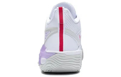 Li-ning Badfive V2 Mid 'white Purple' In Blue
