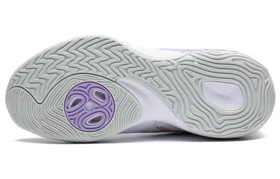 Li-ning Badfive V2 Mid 'white Purple' In Blue