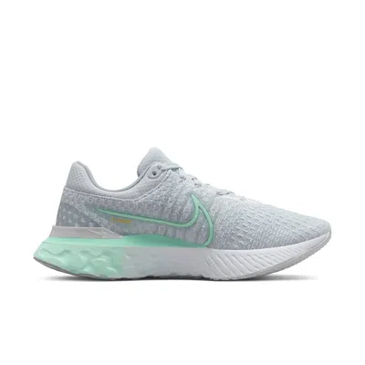 Nike (wmns)  React Infinity Run Flyknit 3 'pure Platinum Mint Foam' In Gray